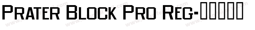 Prater Block Pro Reg字体转换